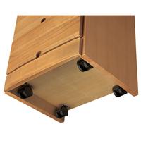 ３段チェスト型ナイトテーブル　幅４００ｍｍ　ライト