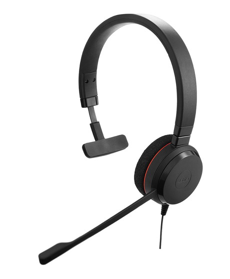片耳用有線ヘッドセット（Jabra　Evolve　20　UC　Mono　USB　C/A）