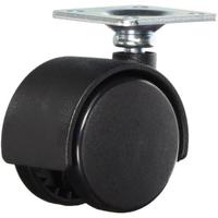 貼るだけキャスター　４個セット　ブラック　２セット