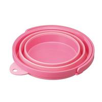 ソフトバケツ（フタ付き）ピンク