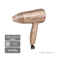ヘアドライヤー　プロテクトイオン　軽量　ゴールド