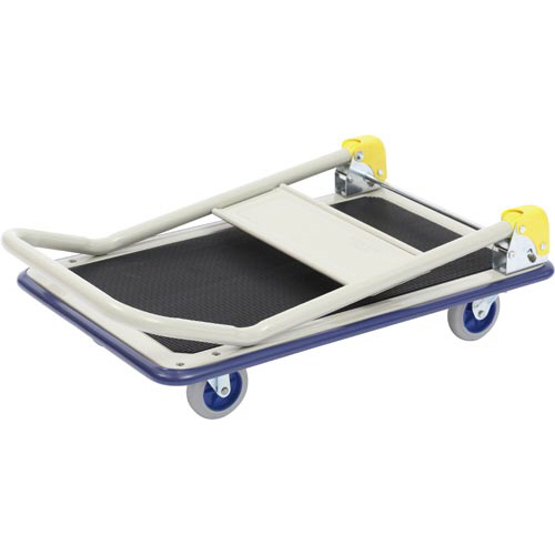 荷物がすべりにくいスチール台車