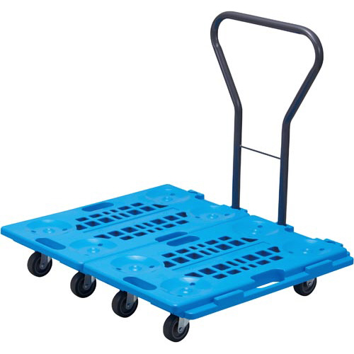 荷物の量でサイズチェンジ！連結静音樹脂台車