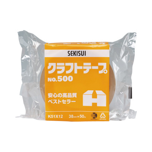 クラフトテープ　Ｎｏ．５００　３８ｍｍ　１巻