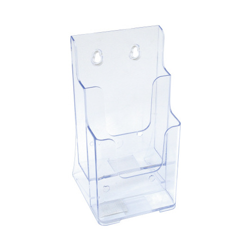 カタログスタンド　Ａ４三つ折り　２段　クリア