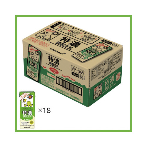特濃調製豆乳　２００ｍｌ　１８本※