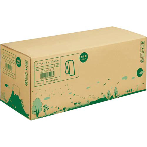 取り出しやすい箱入りクラフトテープ　５０巻
