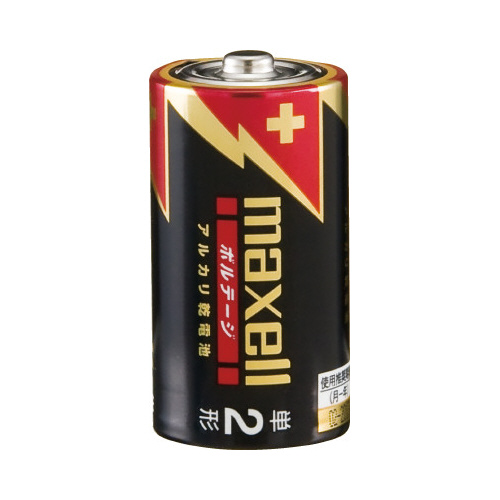 アルカリ乾電池　ボルテージ　単２　２本入