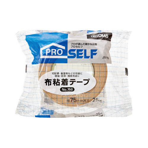 布粘着テープＮｏ．７５０　７５ｍｍ幅　１巻