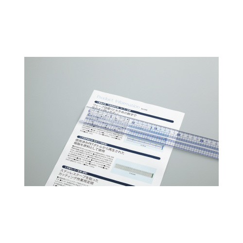 方眼直線定規　メモリサイズ３０ｃｍ