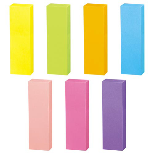強粘着ふせん　Ｋ２　５０×１５　ネオン混色２５冊