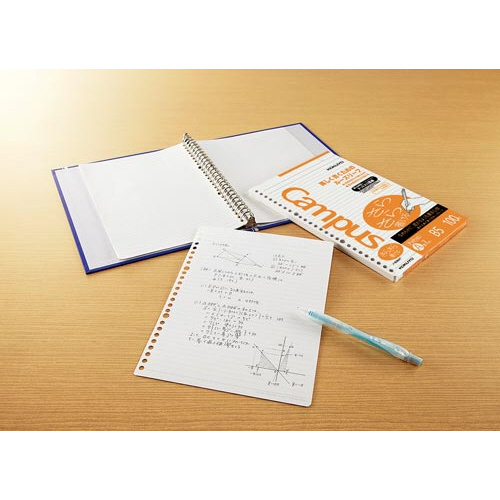 キャンパスルーズリーフＢ５（ドット罫）Ａ罫×５冊