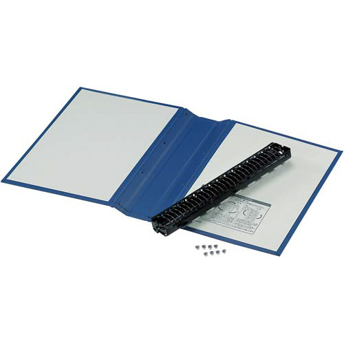 バインダーＭＰ（ＰＰ貼り）Ａ４縦２００枚収容青×４