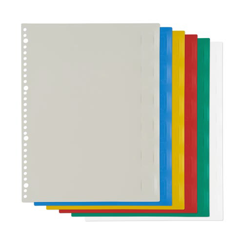 見出し位置自在　ＰＰ製仕切カード３０穴６山