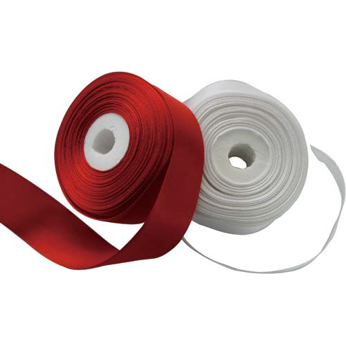 テープカット用リボン　紅白　１０ｍ