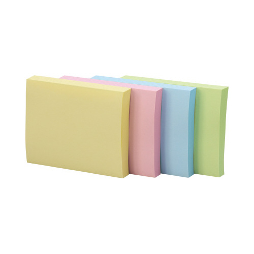 ポストイット　再生紙ノート　７５×５０　混色２４冊