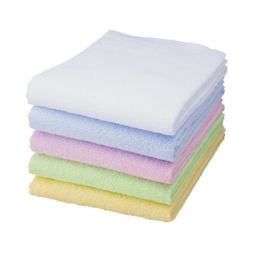 カラーバスタオル　ホワイト　２枚入×５