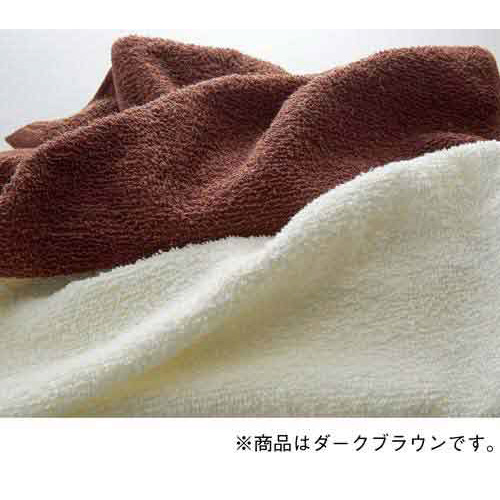 粗品カラータオル　ダークブラウン　１０枚入