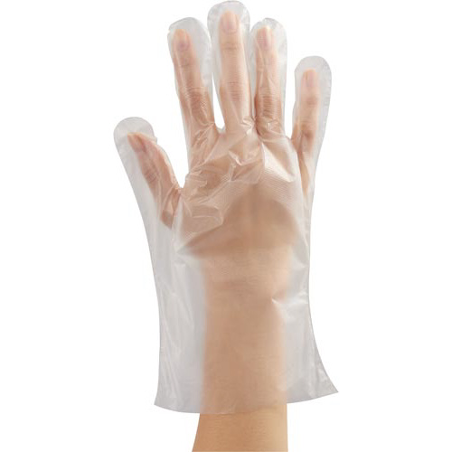 吊り下げて使えるポリエチレン手袋Ｓ１００枚入×５０