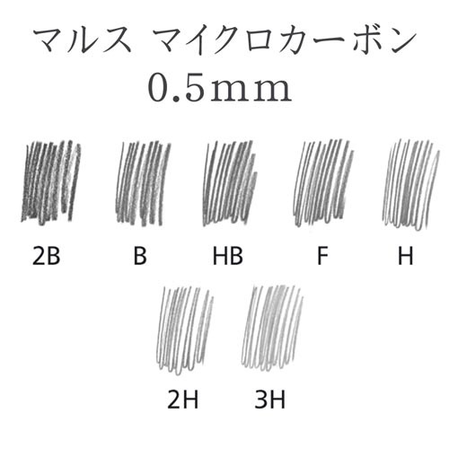 シャープ替芯マルスマイクロカーボン０．５ｍｍ　２Ｂ