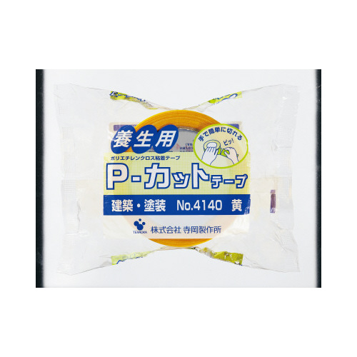 養生Ｐ‐カットテープ　Ｎｏ．４１４０　黄　３０巻