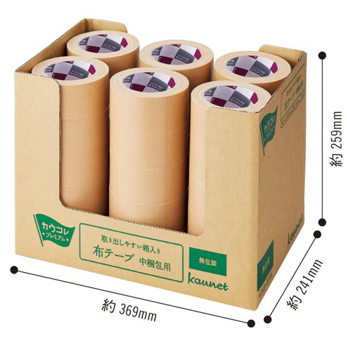 取り出しやすい箱入り布テープ　９０巻