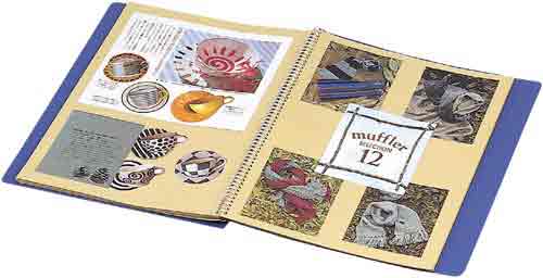 スクラップブックＳスパイラル固定Ａ４４０枚茶×１０