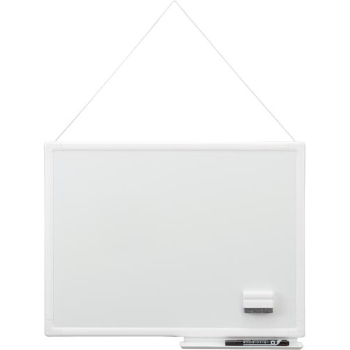 樹脂枠ホワイトボード　白枠４５０×６００ｍｍ