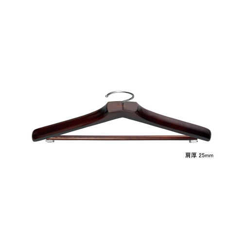 木製ハンガー　木と生活　スライド　ブラウン　５本