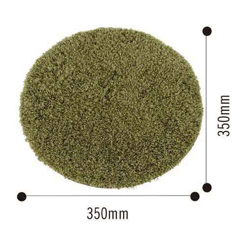 スレッド　チェアパッド３５ｃｍ丸　グリーン