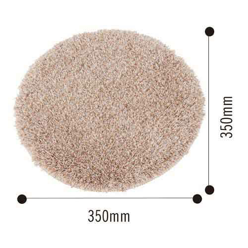 スレッド　チェアパッド３５ｃｍ丸　ベージュ