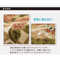 撥水キャンベル　ラグ　ブラウン　２００×３００ｃｍ