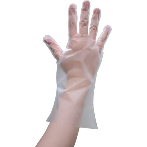 ポリエチグローブｅｃｏ外エンボスＳクリア×４０