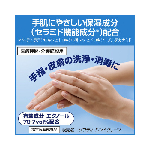 ソフティ　ハンドクリーン　手指消毒液　１Ｌ×６