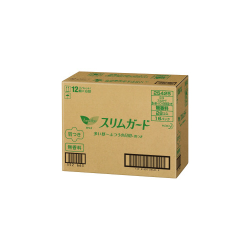 ロリエスリムガード昼用　羽つき２８枚×１６