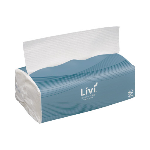 リビィペーパータオル中判２１０枚×４０個　１－４梱