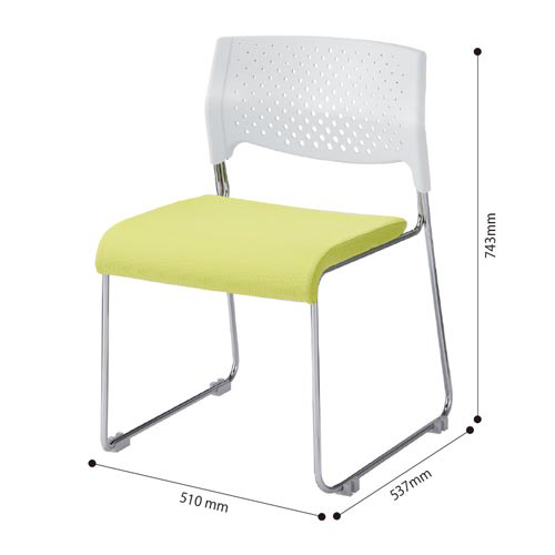 ＤＤスタッキング３　メッキ脚　Ｌグリーン４脚セット