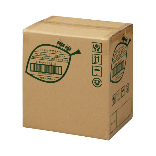 ストレッチフィルム１４μｍ　３００×５００ｍ　６巻