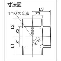 ＤＶ継手　チーズ　ＤＶ－ＤＴ４０Ｘ３０