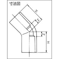 ＴＳ継手４５°エルボ　ＴＳ－４５Ｌ　１３