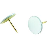 二重画鋲足長着色白　４０本　Ｍ１０１３８