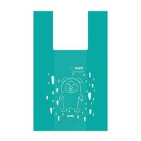 プラスプラスカラー手提げ袋イヌ