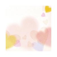 カラー色紙　ラメ　ハート柄