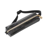 ブックバンドペンケース＜Ｂ６‐Ａ５用＞　透明黒Ａ