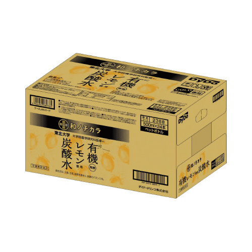 和ノチカラ　有機レモン使用炭酸水　２４本入※