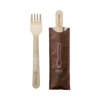 木製フォーク　１０Ｐ　紙袋入り