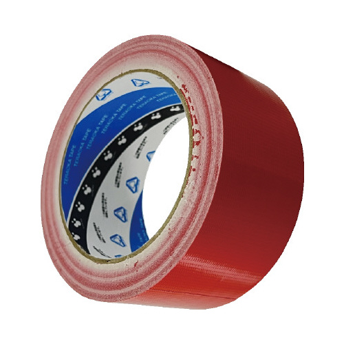 再生ＰＥＴ布テープＮｏ．１６０５　赤　５０ｍｍ