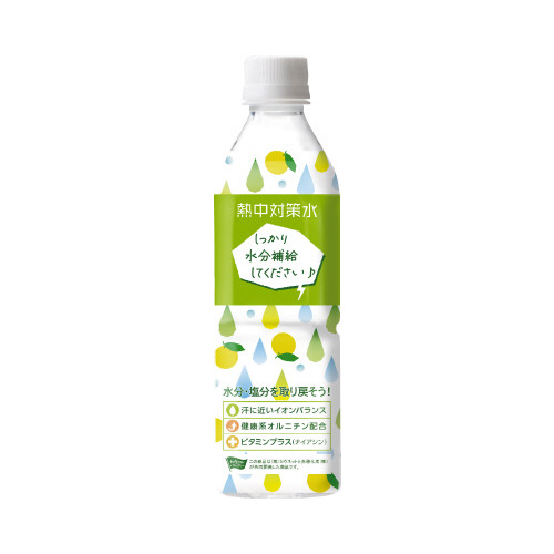 熱中対策水メッセージ付き　日向夏味　２４本入×３※