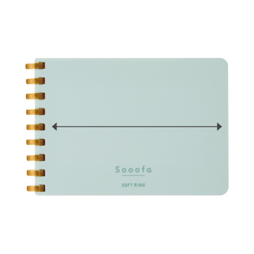 ソフトリングノート＜スーファ＞　４ｍｍ方眼罫　Ａ７