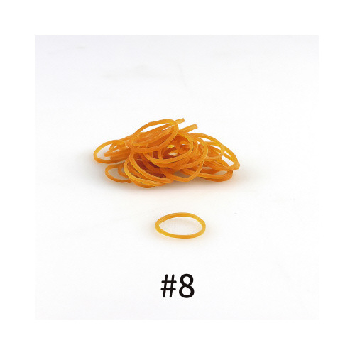 輪ゴム　オーバンド　＃８　アメ色　３０ｇ箱